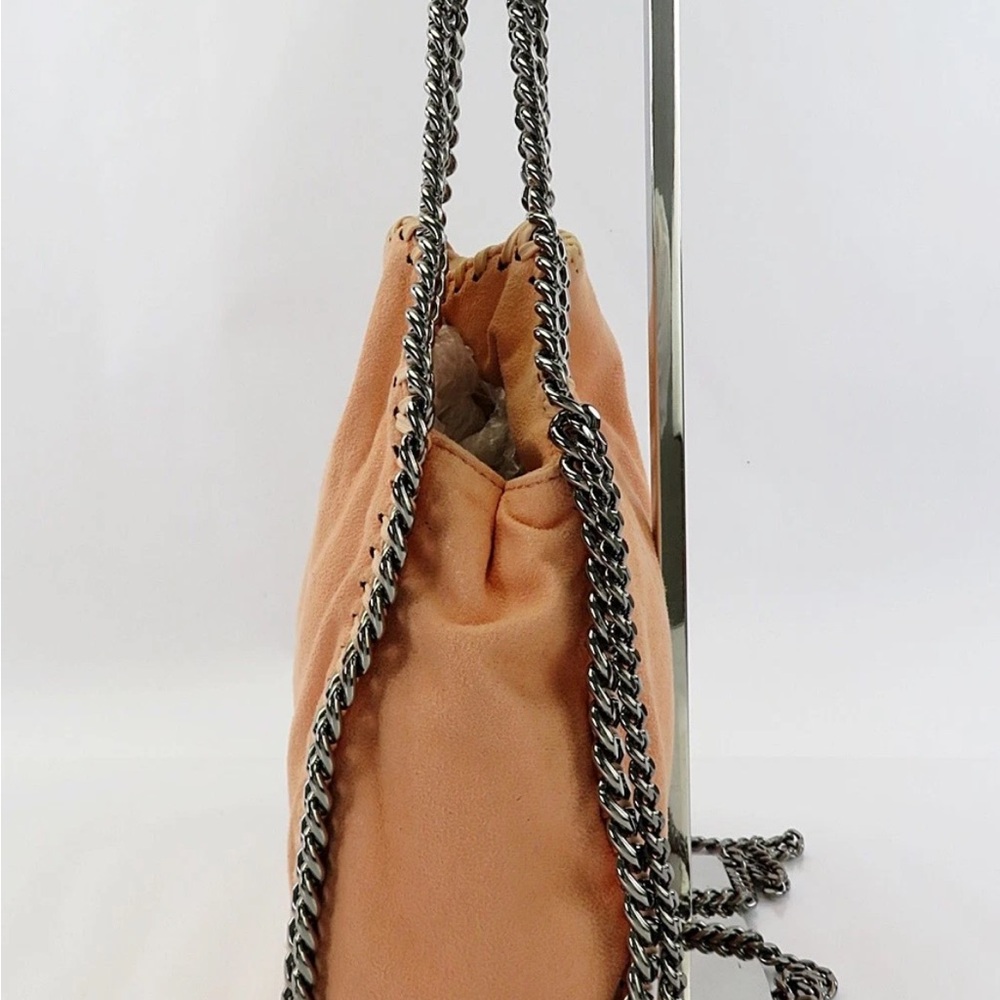 Stella McCartney Peach Shoulder Bag with Chain Trim - Picture 3 of 16